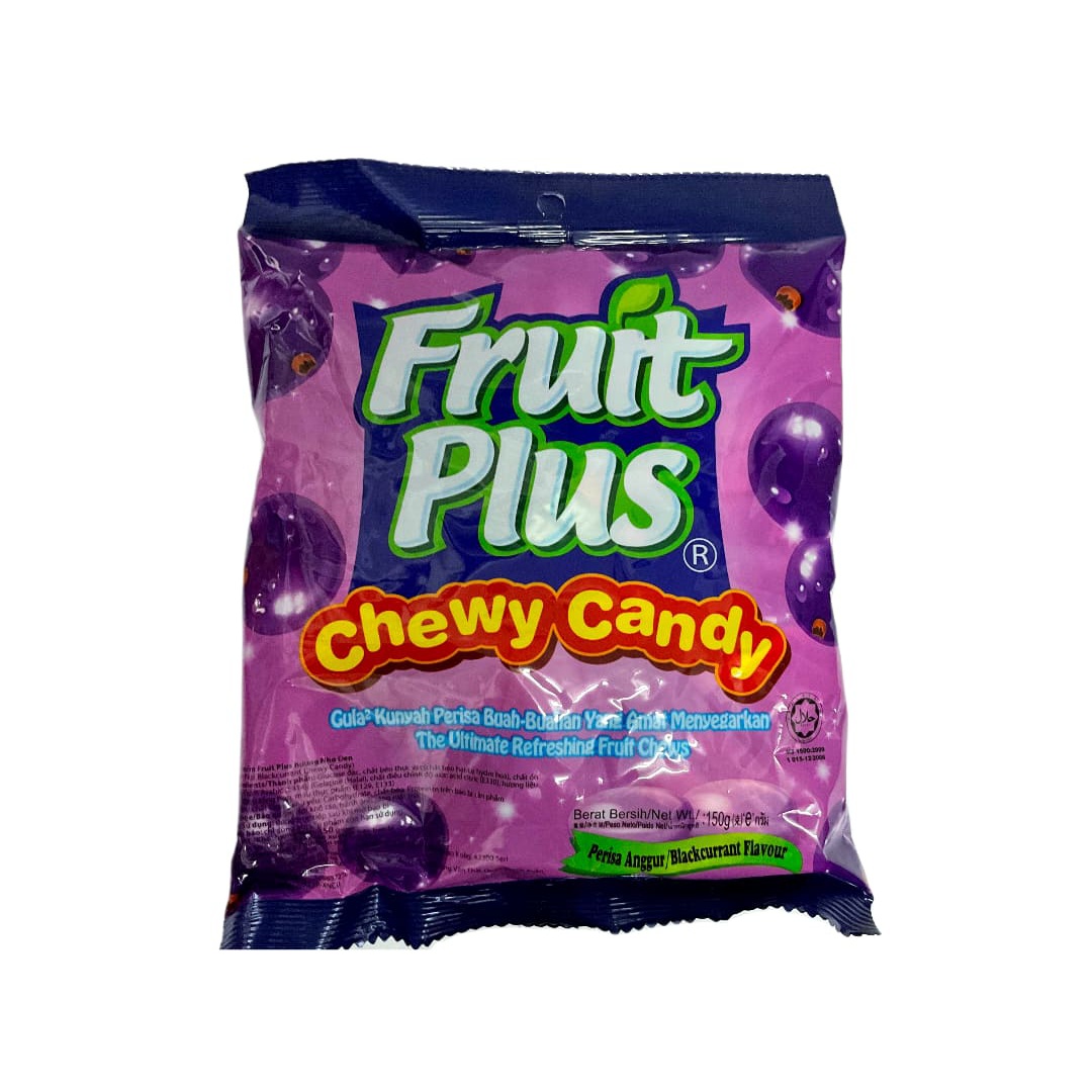 Fruit Plus Chewy Candy 150g – Blackcurrant